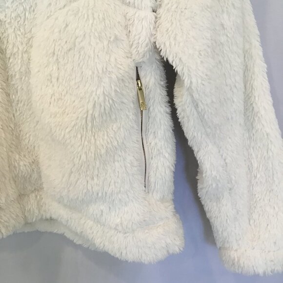 Tommy Hilfiger Teddy Jacket Women's Size Medium Pullover Quarter Zip White Cozy - Picture 8 of 8